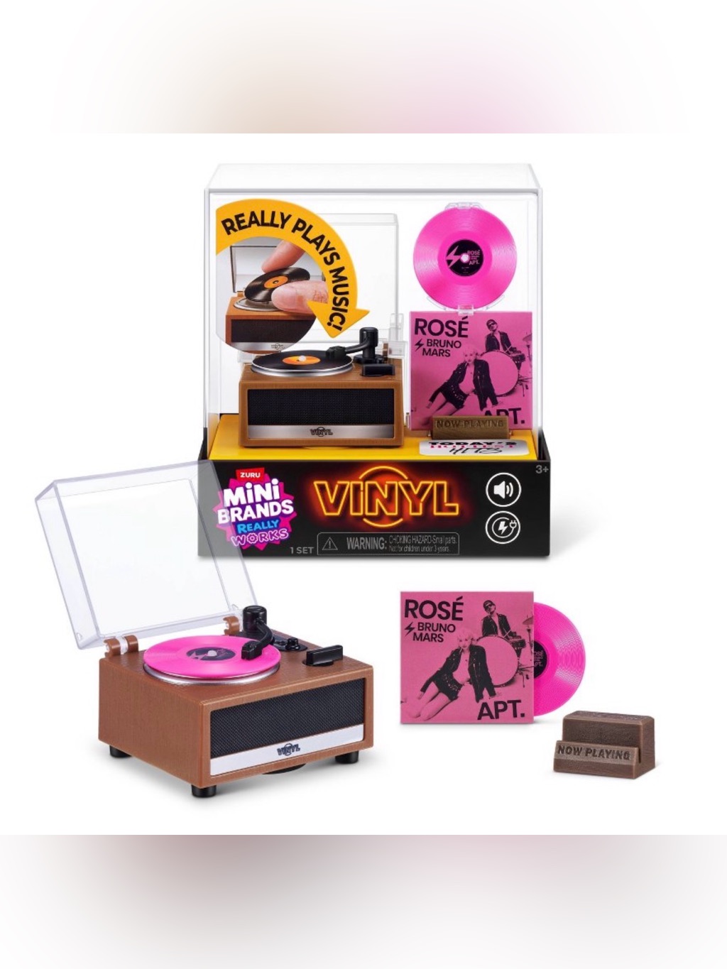 Zuru Mini Brands Vinyl Toy Record Music Player Really Works Brand New Zuru Mini Brands Vinyl Toy Record Music Player Really Works Brand New